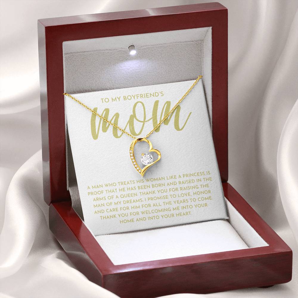To My Boyfriends Mom- Forever Love Necklace