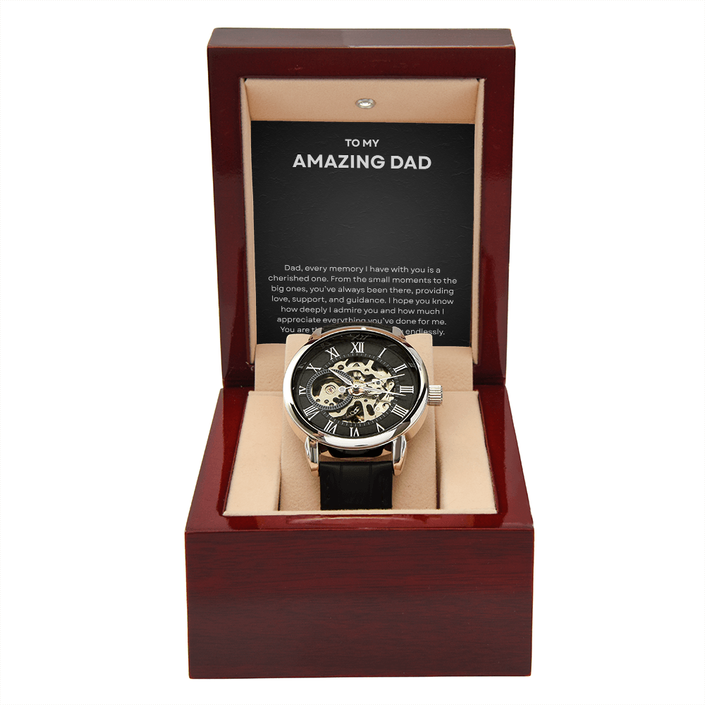 To My Amazing Dad - Openwork Watch
