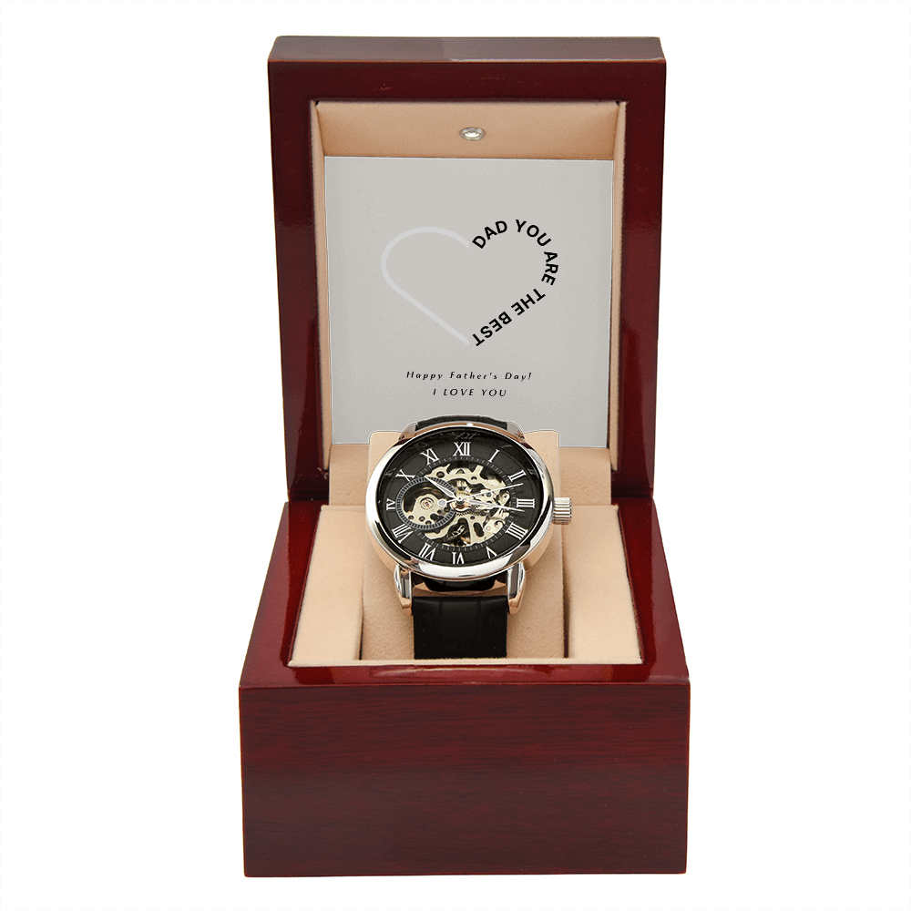 Personalized Father’s Day Gift from Daughter | Watch with Heartfelt Message Keepsake for Dad