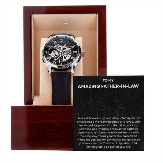 To My Amazing Father In Law - Openwork Watch
