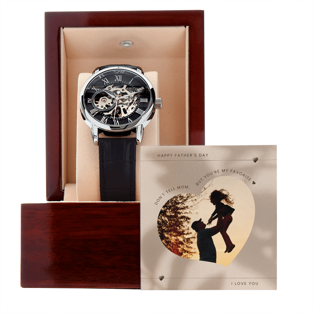 Happy Fathers Day From Daughter - Openwork Watch