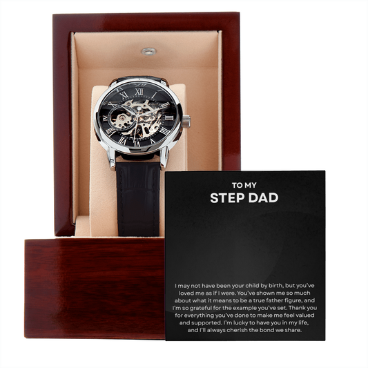 To My Step Dad - Openwork Watch