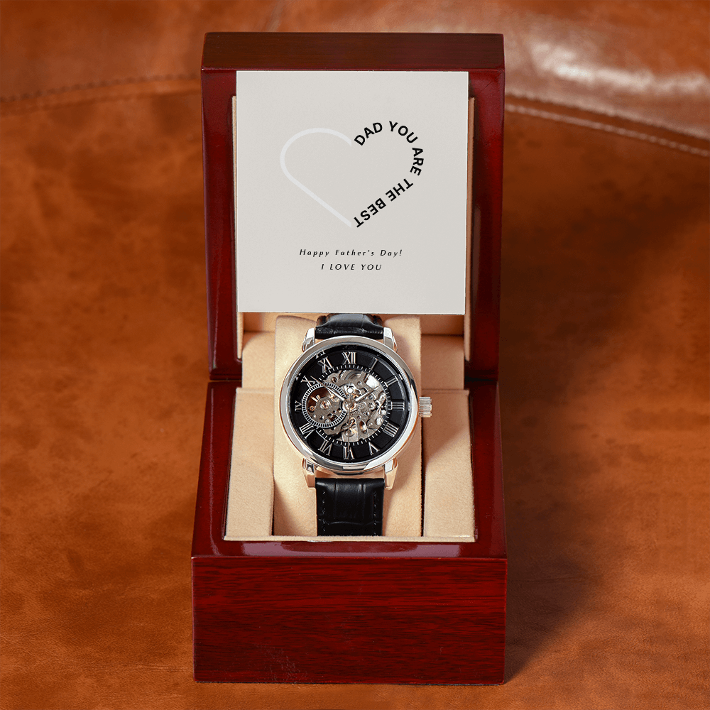 Personalized Father’s Day Gift from Daughter | Watch with Heartfelt Message Keepsake for Dad