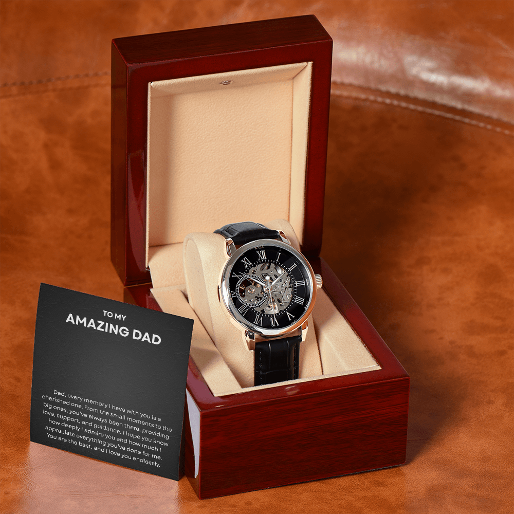 To My Amazing Dad - Openwork Watch