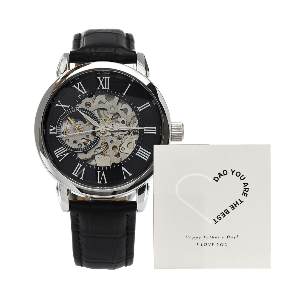 Personalized Father’s Day Gift from Daughter | Watch with Heartfelt Message Keepsake for Dad
