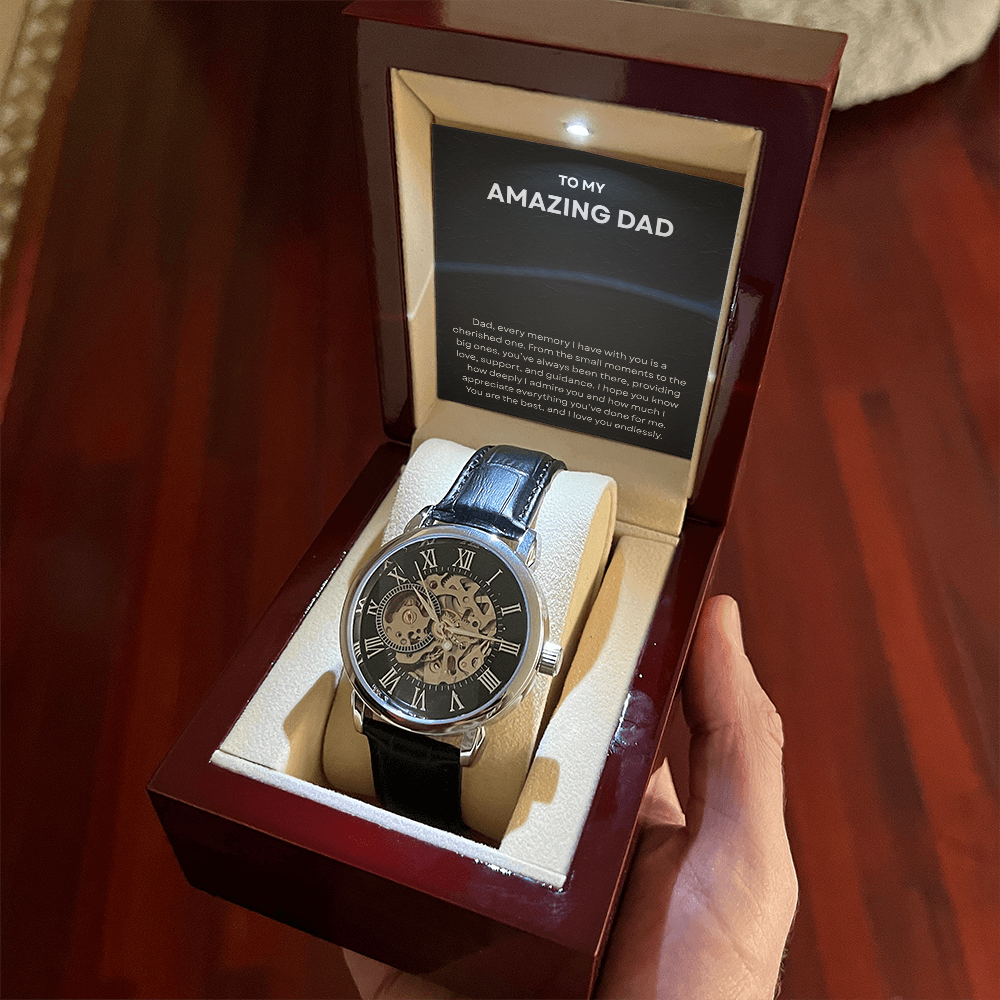 To My Amazing Dad - Openwork Watch