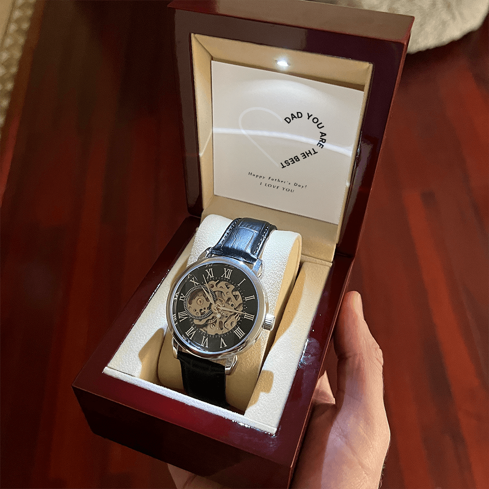 Personalized Father’s Day Gift from Daughter | Watch with Heartfelt Message Keepsake for Dad