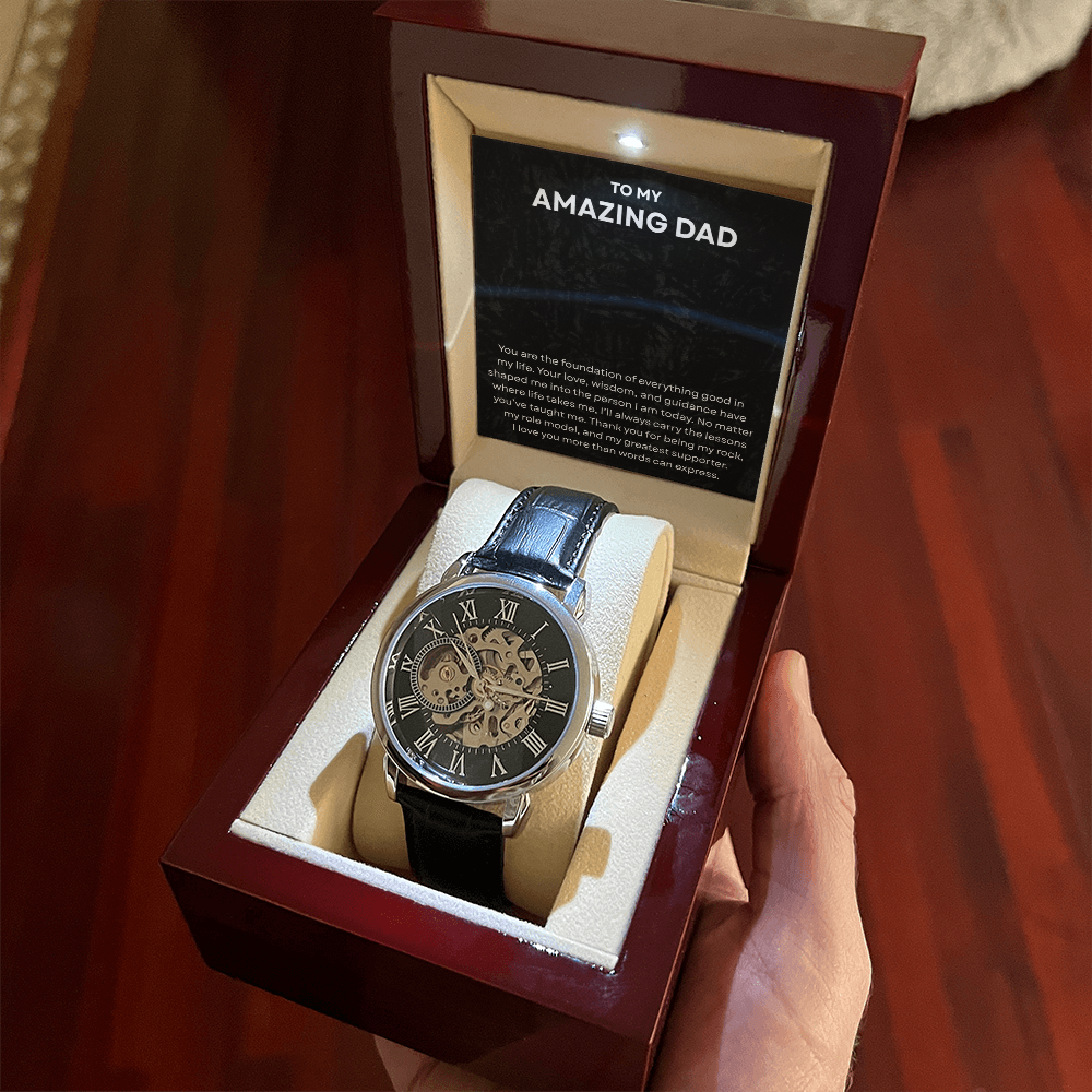 To My Amazing Dad - Openwork Watch