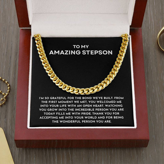 To My Amazing Stepson - Cuban Link Chain
