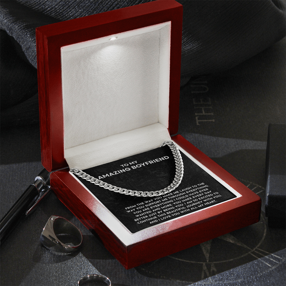 To My Amazing Boyfriend - Cuban Link Chain