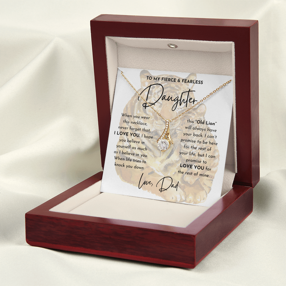 To My Fierce and Fearless Daughter - Alluring Beauty Necklace