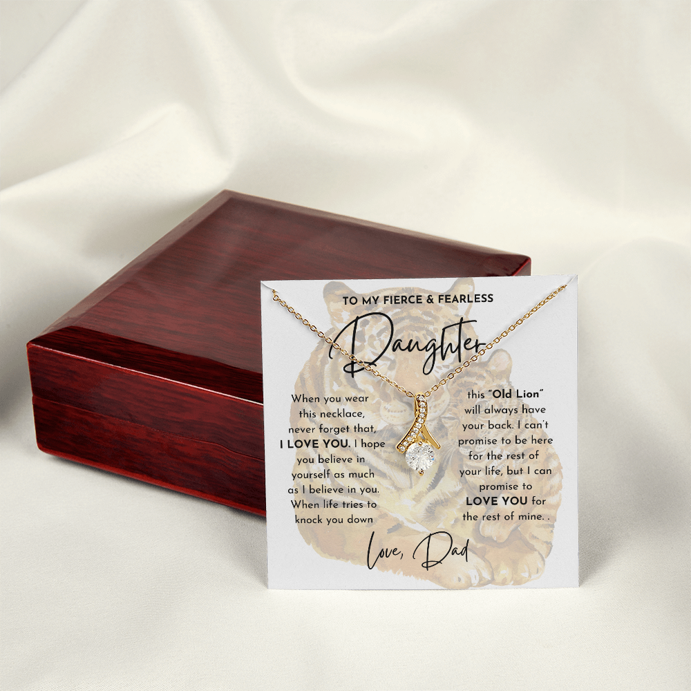 To My Fierce and Fearless Daughter - Alluring Beauty Necklace