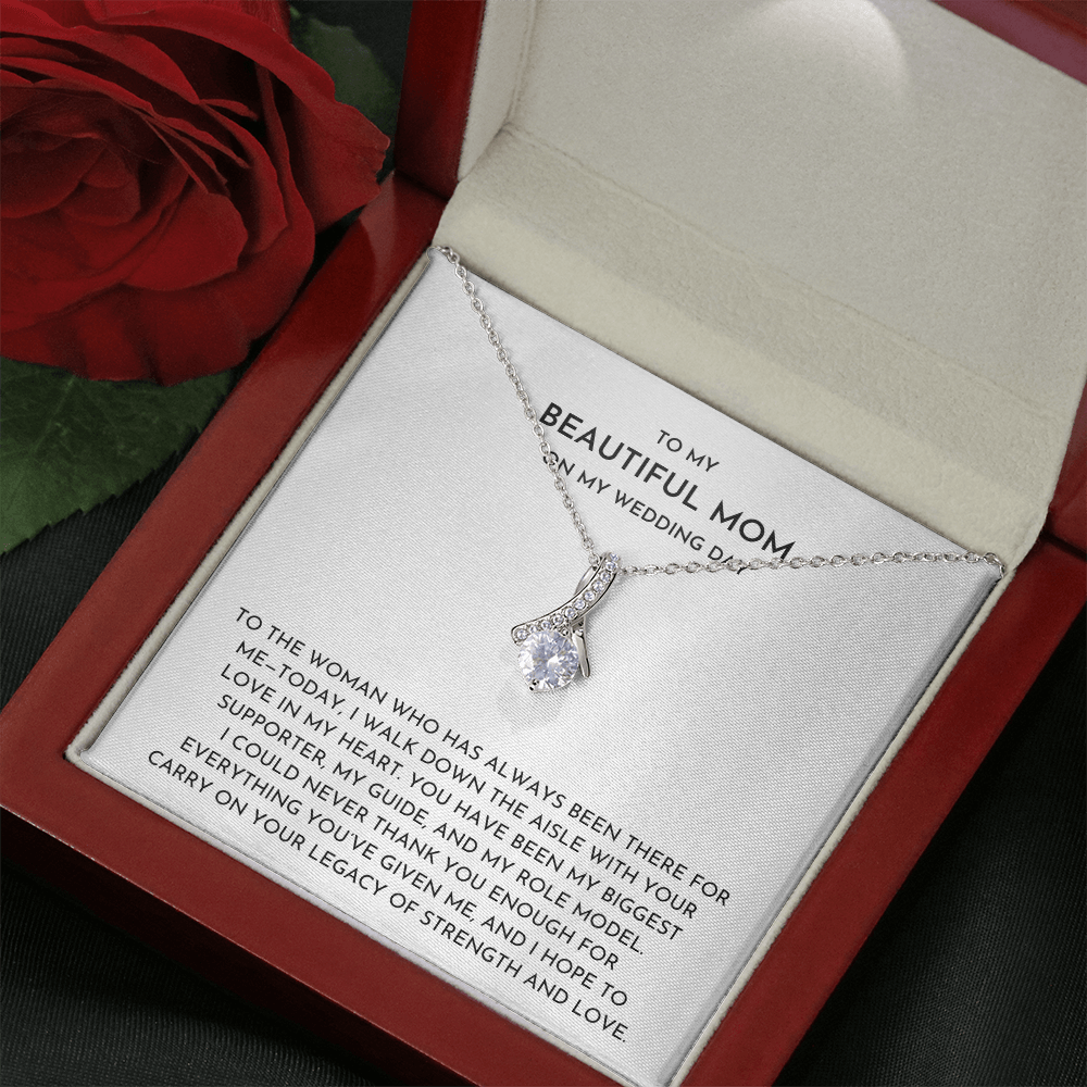 To My Mom On My Wedding Day - Alluring Beauty Necklace