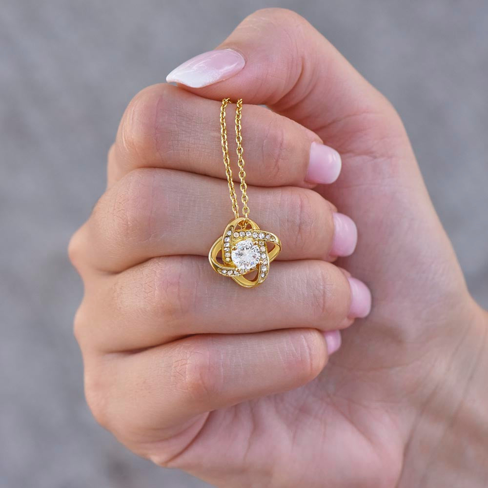 Will You Be My Flower Girl? - Love Knot Necklace