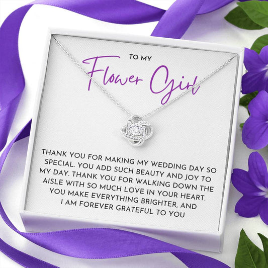 Flower Girl - Love Knot Necklace