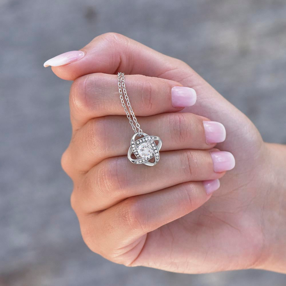 To My Beautiful Daughter - Love Knot Necklace