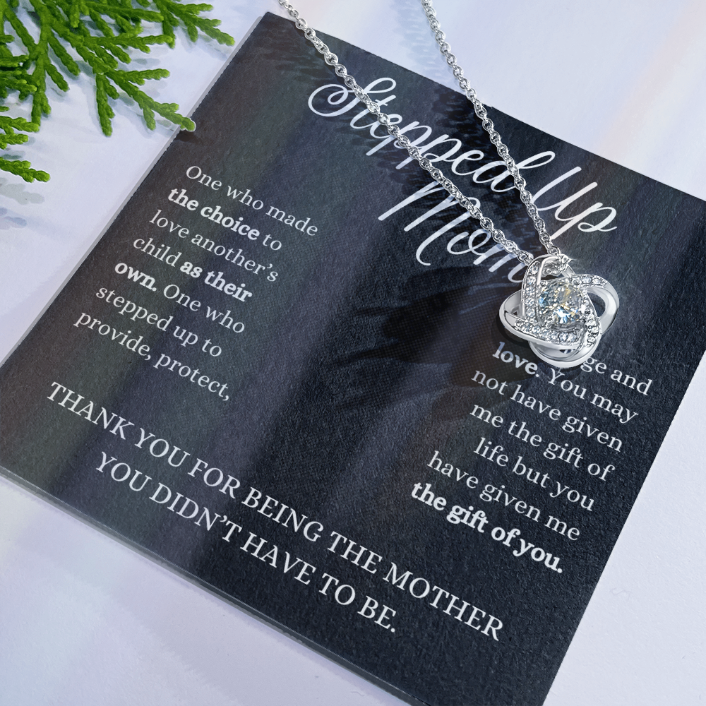 Stepped Up Mom - Love Knot Necklace