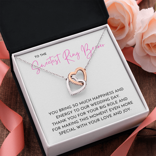 Ring Bearer - Interlocking Hearts Necklace
