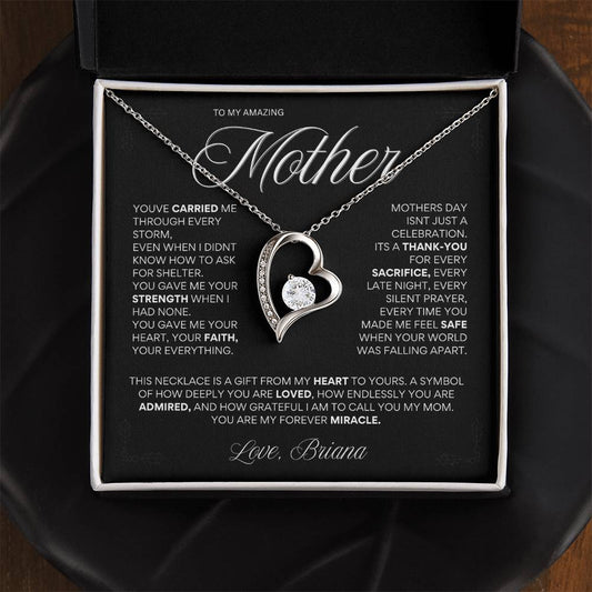 “You Gave Me Your Heart, Your Faith, Your Everything” – Mother’s Day Heart Necklace