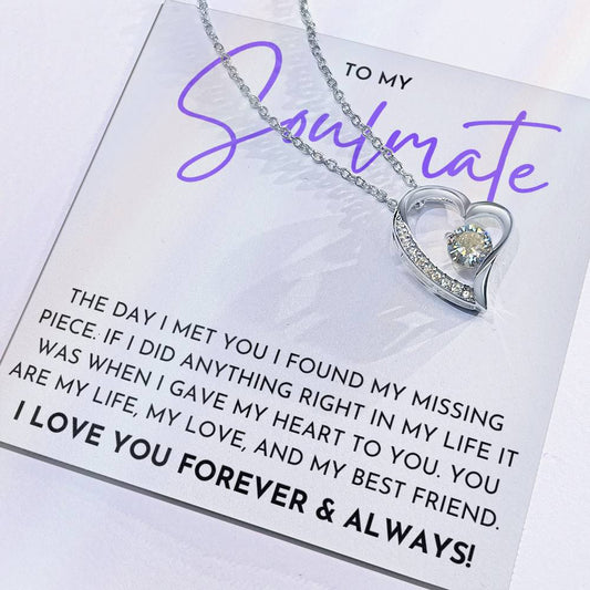 To My Soulmate- Forever Love Necklace