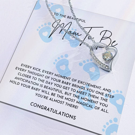 To The Beautiful Mama To Be- Forever Love Necklace