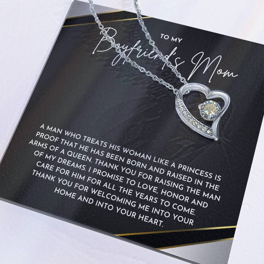 To My Boyfriends Mom- Forever Love Necklace