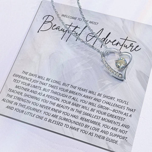 First Mother’s Day Necklace – "Welcome to the Most Beautiful Adventure"