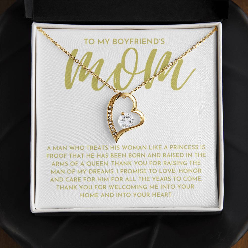 To My Boyfriends Mom- Forever Love Necklace