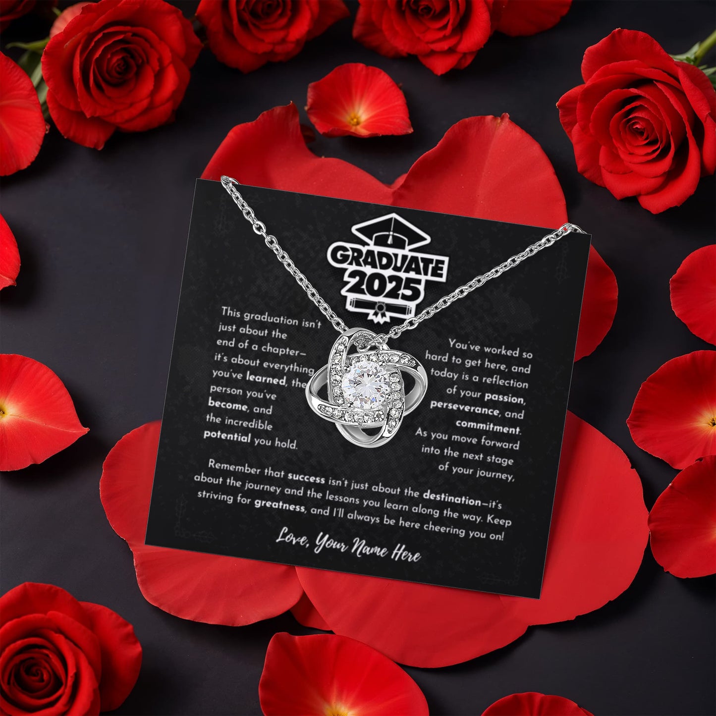 Graduation Gift 2025 - Rotating Rose Box