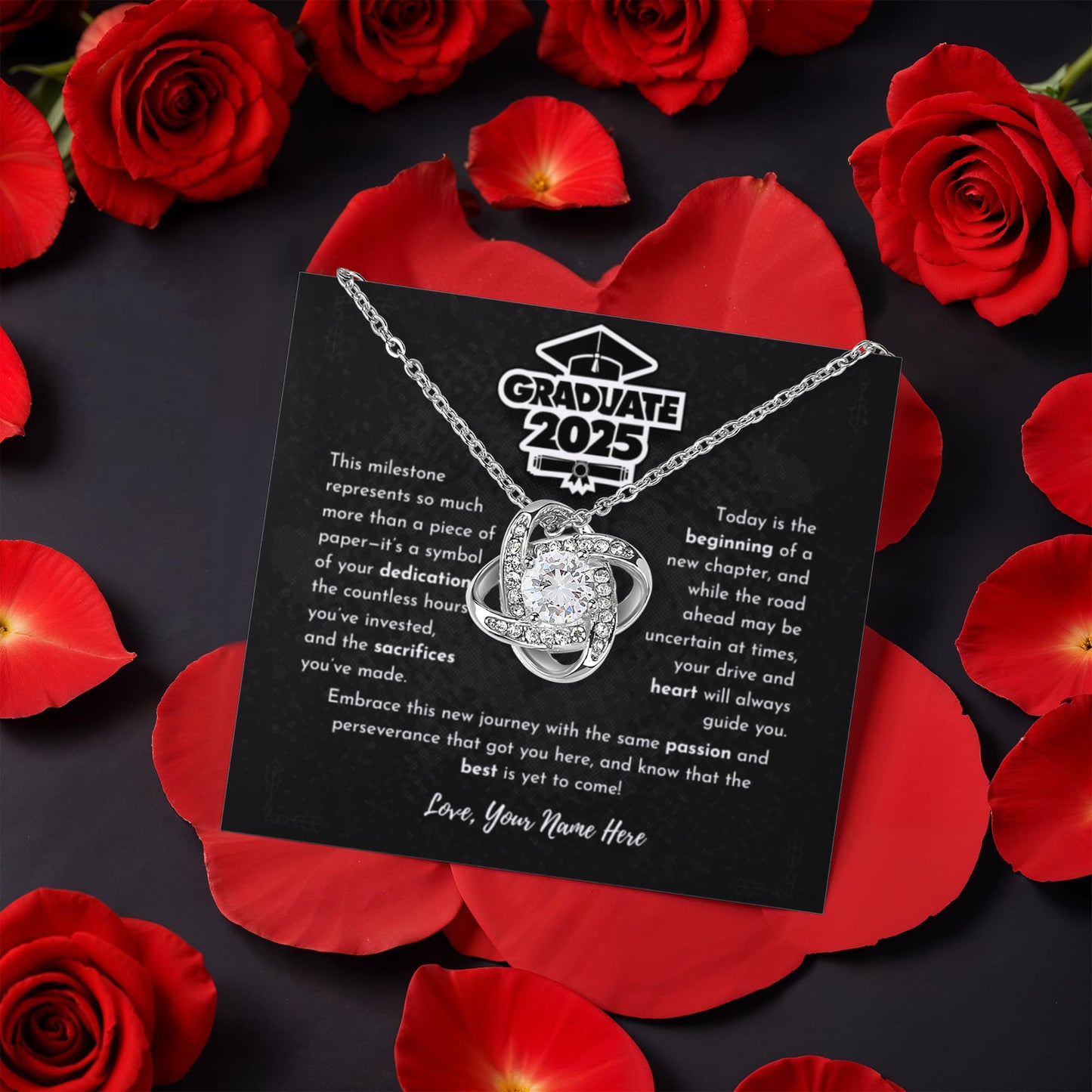 Graduation Gift 2025 - Rotating Rose Box