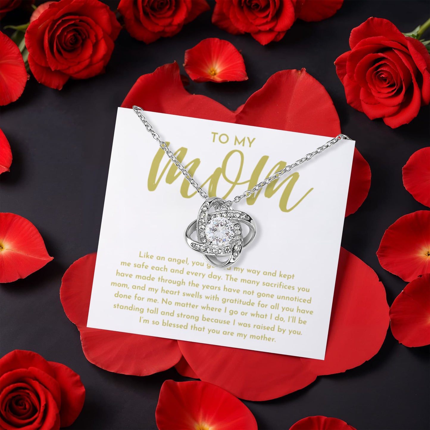 I'm So Blessed That You Are My Mother - Love Knot Necklace