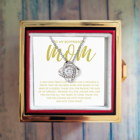 To My Boyfriends Mom - Love Knot Necklace