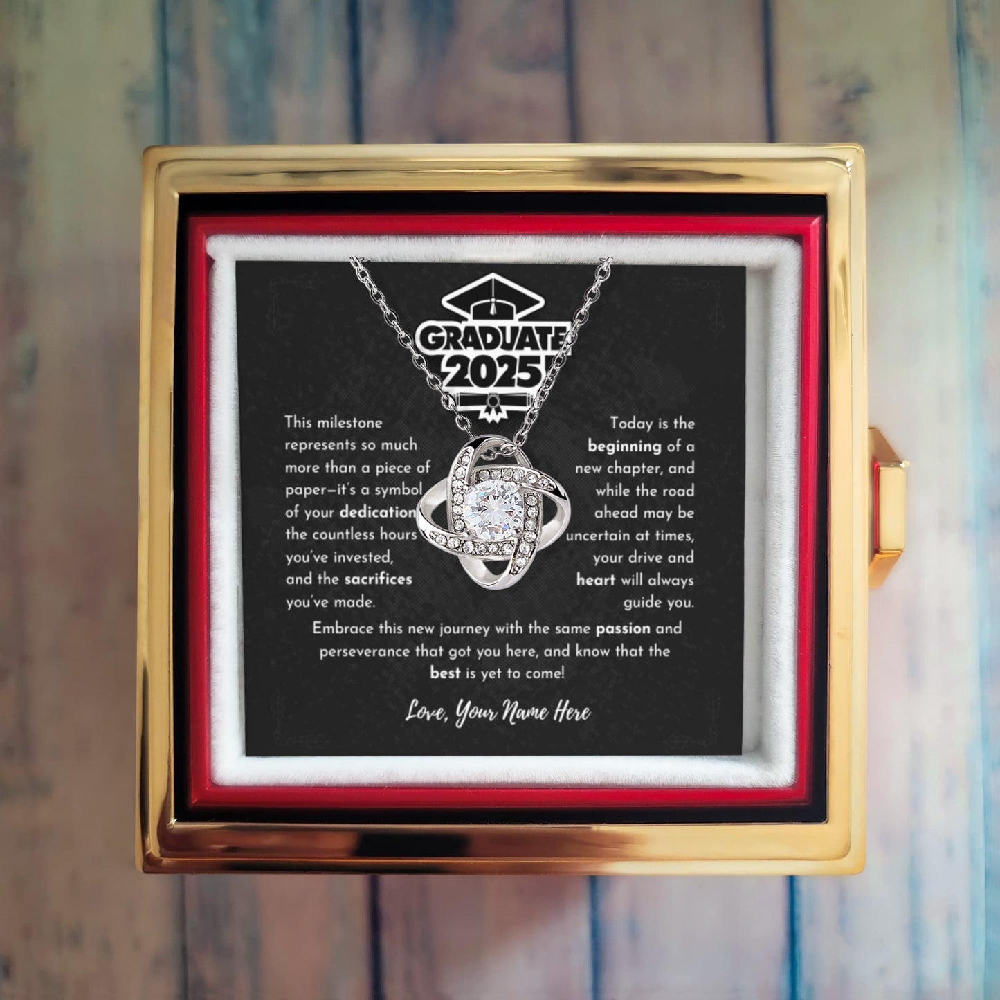 Graduation Gift 2025 - Rotating Rose Box