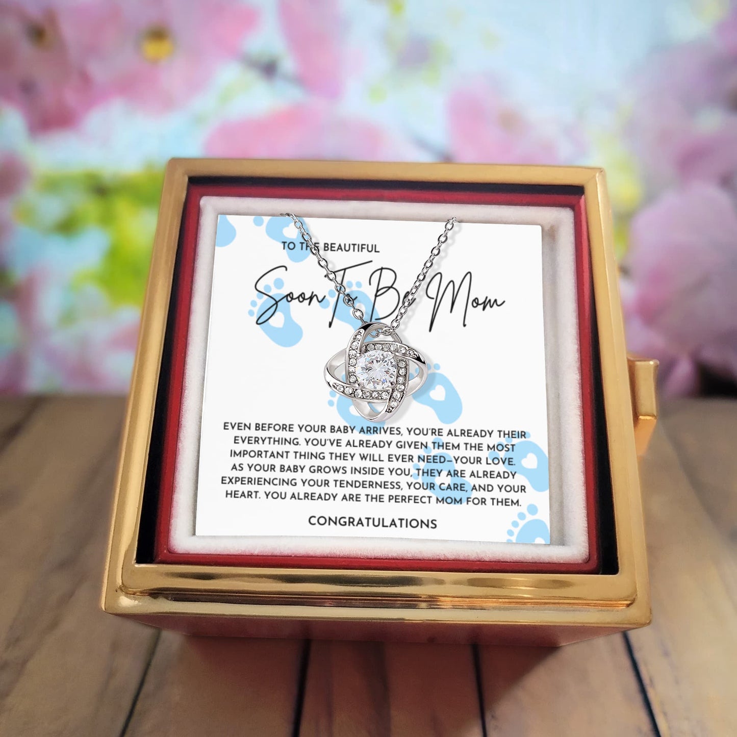 To The Beautiful Soon To Be Mom Necklace | New Mom Jewelry for Birthday, Christmas, or Mother’s Day