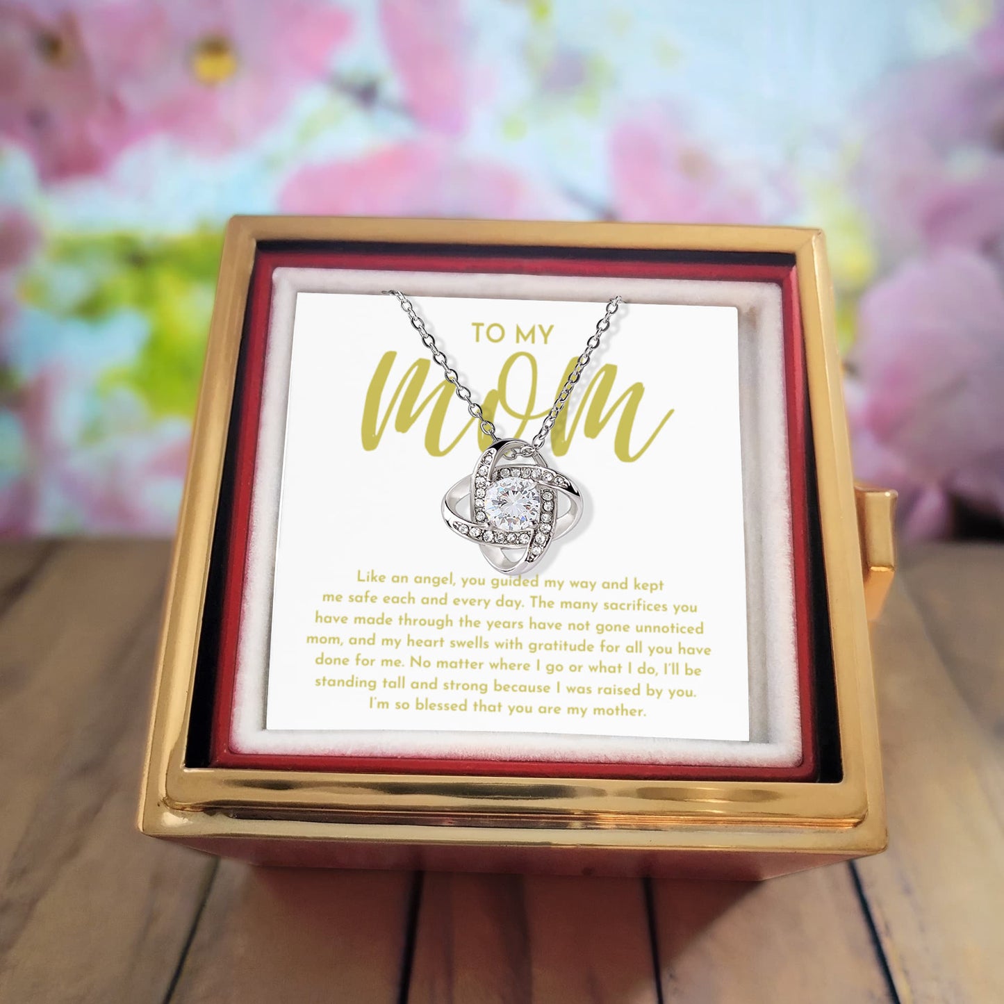I'm So Blessed That You Are My Mother - Love Knot Necklace