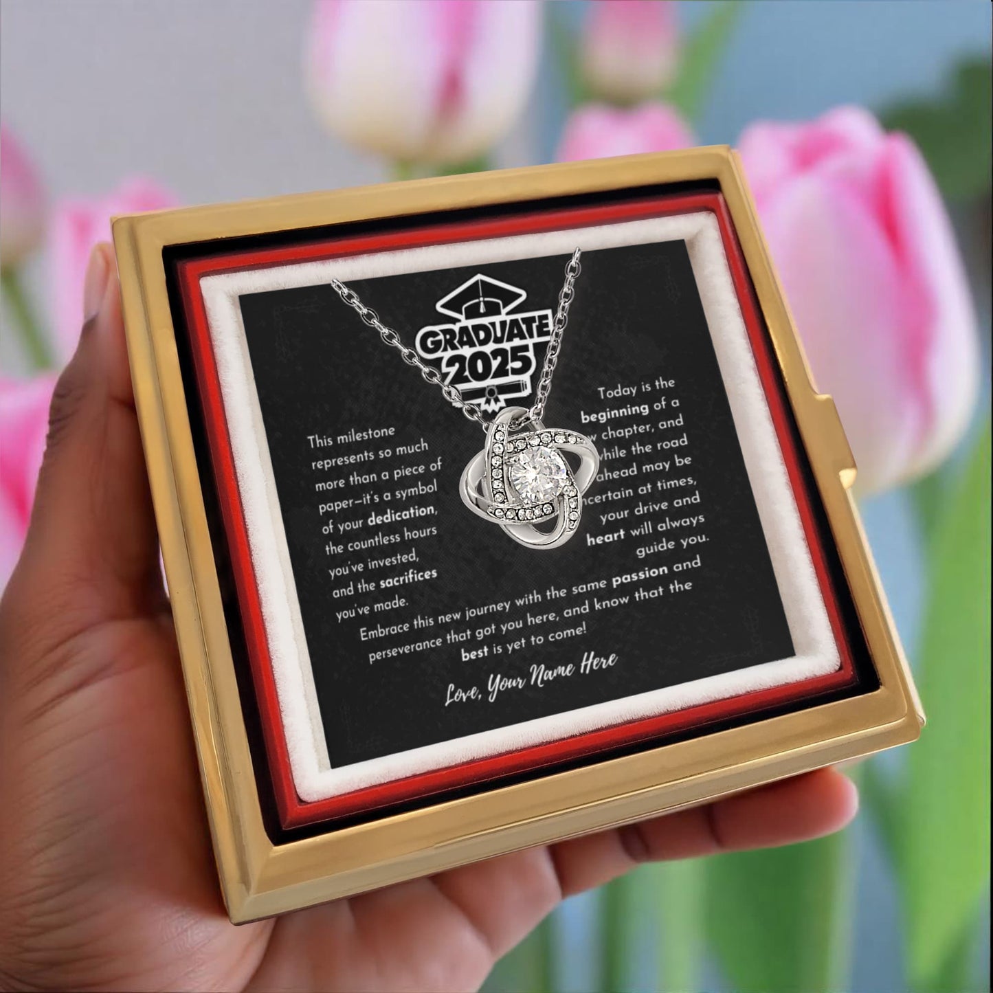 Graduation Gift 2025 - Rotating Rose Box