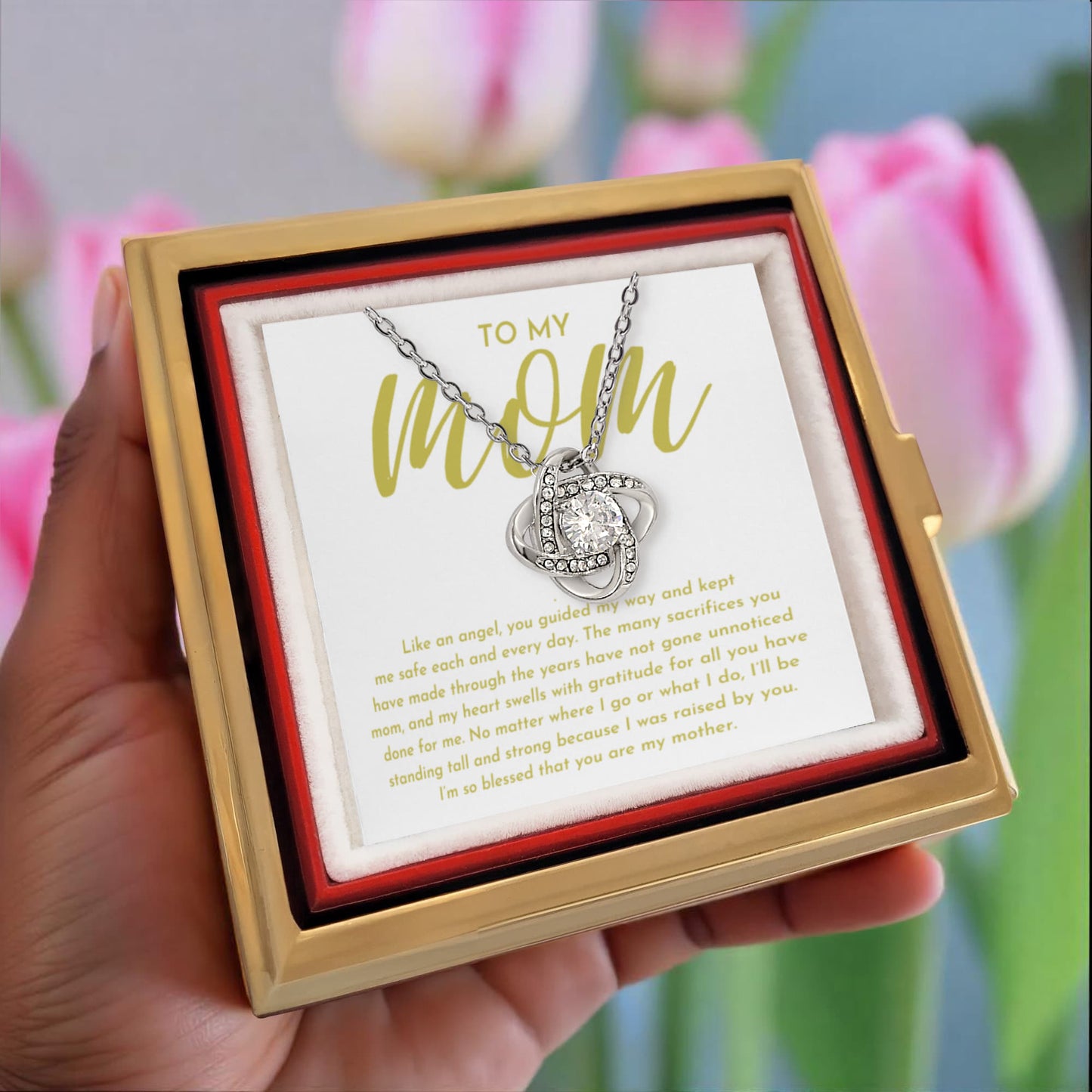 I'm So Blessed That You Are My Mother - Love Knot Necklace